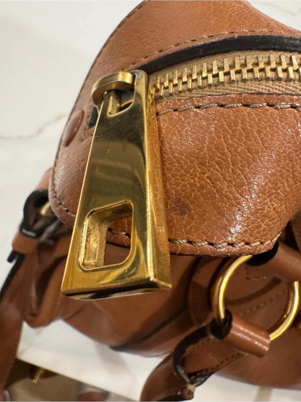 AUTHENTIC Marc Jacobs LUXURY LINE GOATSKIN LEATHER Satchel Tote Bag - was $1250! - Picture 8 of 13